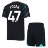 Conjunto (Camiseta+Pantalón Corto) Manchester City Foden 47 Tercera Equipación 23-24 - Niño